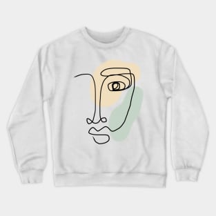 Abstract contour face Crewneck Sweatshirt